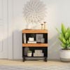 vidaXL Šoninė spintelė, 60x33x75cm, akacijos medienos masyvas