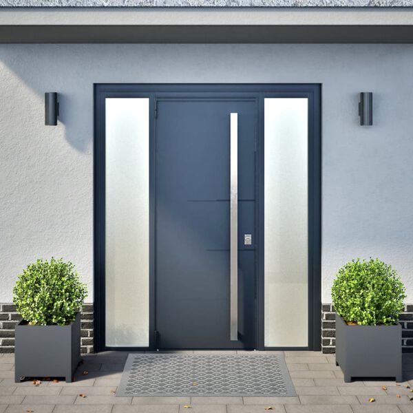 vidaXL Sodo loveliai, 2vnt., antracito spalvos, 40x40x40cm, plienas