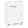 vidaXL Batu skrynia EDE 78 x 24 x 103 cm Apdirbta mediena Balta