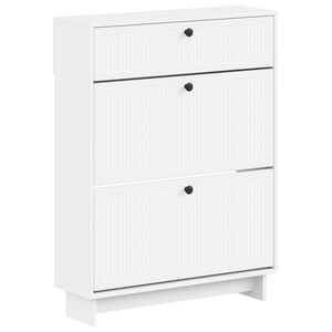 vidaXL Batu skrynia EDE 78 x 24 x 103 cm Apdirbta mediena Balta