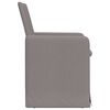 vidaXL Valgomojo kėdės 2 pcs Taupe 57 x 67 x 95 cm audinys