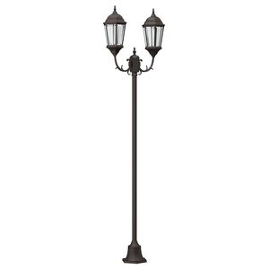 vidaXL Sodo &scaron;viesa 68 x 20 x 235 cm Aliuminis ir stiklas