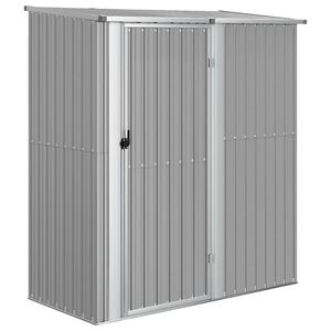 vidaXL Sodo pa&scaron;iūrė, pilka, 180,5x97x209,5cm, galvanizuotas plienas