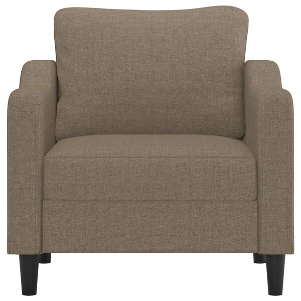 vidaXL Krėslas, taupe spalvos, 60cm, audinys