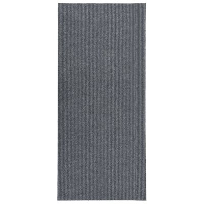 vidaXL Purvą sugeriantis kilimas-takelis, pilkos spalvos, 100x250cm