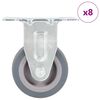 vidaXL Fiksuojami ratukai, 8vnt., 50mm