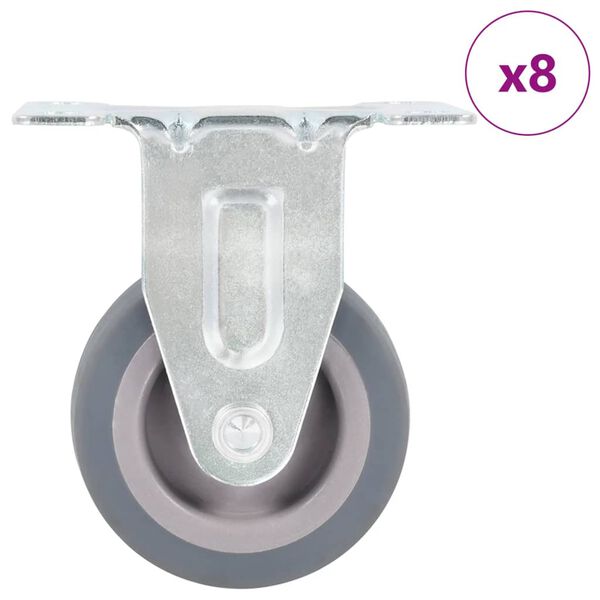 vidaXL Fiksuojami ratukai, 8vnt., 50mm