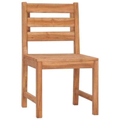 vidaXL Sodo kėdės, 4vnt., tikmedžio medienos masyvas