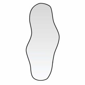 vidaXL Sieninis veidrodis, juodos spalvos, 60x25cm