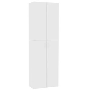 vidaXL Biuro spintelė, baltos spalvos, 60x32x190cm, apdirbta mediena