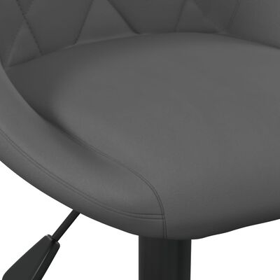 vidaXL Valgomojo kėdė, tamsiai pilkos spalvos, aksomas (335317)