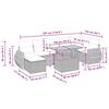 vidaXL Sofos komplektas su pagalvėlėmis, 5 dalių, smėlio, poliratanas