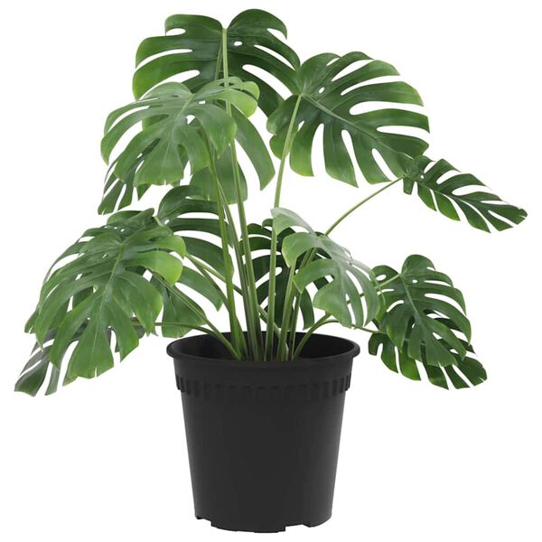 vidaXL Apvalus gėlių vazonas 24 pcs Juoda &Oslash; 19 x 16 cm Plastmasė