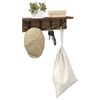 vidaXL Prikabinamas paltas Rūkyta ąžuolas 40 x 10,5 x 10,5 cm