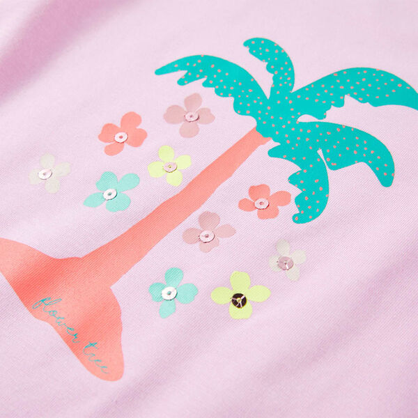 Vaikiški marškinėliai, alyvinės spalvos, 140 dydžio