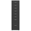 vidaXL Mobili spintelė dokumentams, antracito, 28x41x109cm, metalas