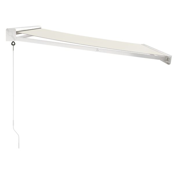 vidaXL I&scaron;traukiama markizė, kreminė, 3,5x2,5m, audinys ir aliuminis