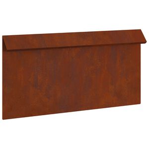 vidaXL Sraigių tvora 50 x 3,5 x 25 cm Rūdijanti