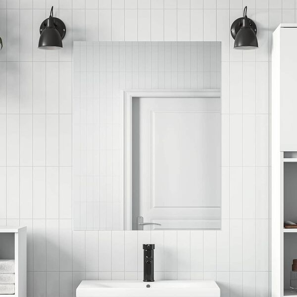 vidaXL Savaime prilipusi veidrodinė plėvelė 60 x 200 cm 2 pcs Sidabro