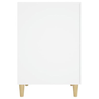 vidaXL Rašomasis stalas, baltos spalvos, 140x50x75cm, apdirbta mediena