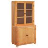 vidaXL Sandėliavimo baldų komplektas 2 vnt. Ruda 80 x 50 x 160 cm