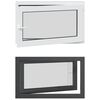 vidaXL Požeminio lango RISOR 100 x 60 cm PVC ir stiklas Antracito