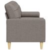 vidaXL Trivietė sofa su pagalvėlėmis, taupe spalvos, 210cm, audinys