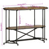 vidaXL Konsolinis staliukas, 110x42x76cm, perdirbtos medienos masyvas