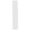 vidaXL Galvūgalis-spintelė, baltos spalvos, 200x19x103,5cm