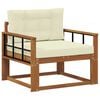 vidaXL Lauko Vidurinis Sofa Natūrali