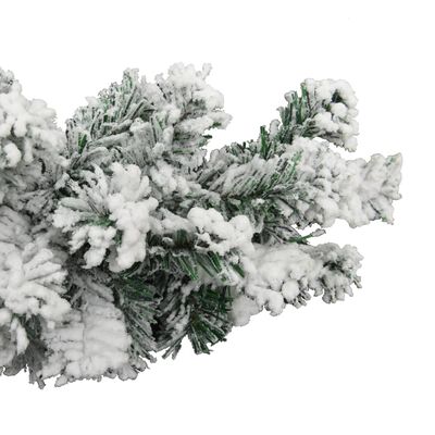 vidaXL Kalėdinė girlianda, žalios spalvos, 20m, PVC, dengta sniegu
