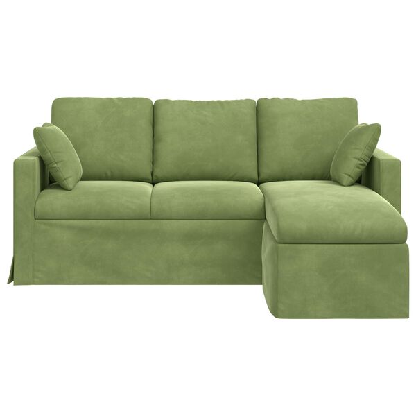 vidaXL Sofa &Scaron;viesiai žalia Bendri matmenys: 178 x 134 cm (P X G x A)