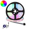 vidaXL LED juosta 12 vnt. Juoda ir permatoma Varis ir plastikas
