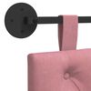 vidaXL Kabantysis galvūgalis Rožinė 130 x 55 x 7 cm Aksomas