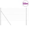 vidaXL Tvorelės stulpas Sidabro 50 x 1,4 m (13 mm tinklas) Plienas