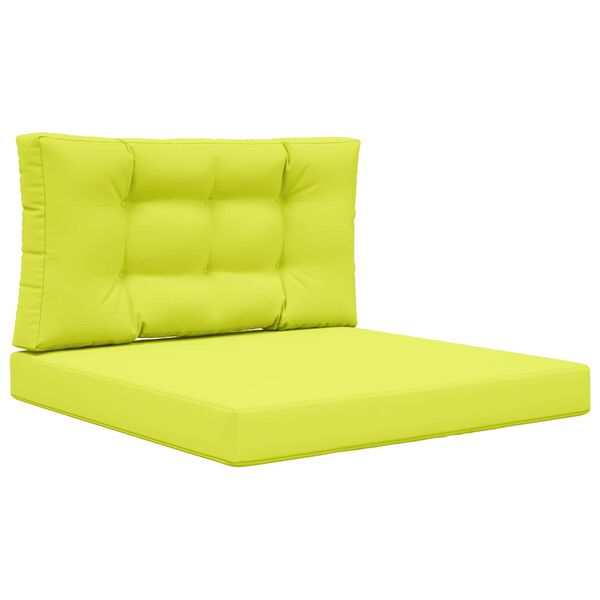 vidaXL Lauko sofa pagalvėlė 2 pcs Žalia Poliesteris