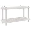 vidaXL Lentynų sistema 2 lygiai 100 x 40 x 55,5 cm PP Balta