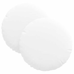 vidaXL Sėdynių pagalvėlės 2 vnt. Audinys Balta &Oslash;30 x 13 cm