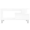 vidaXL Kavos staliukas, baltos spalvos, 90x49x45cm, apdirbta mediena