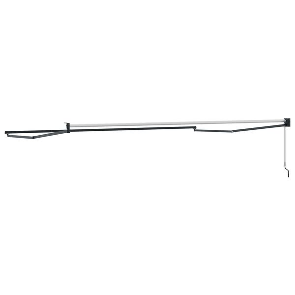 vidaXL Mechaninis traukiamas markizės rėmas Antracitas 4 x 2 m