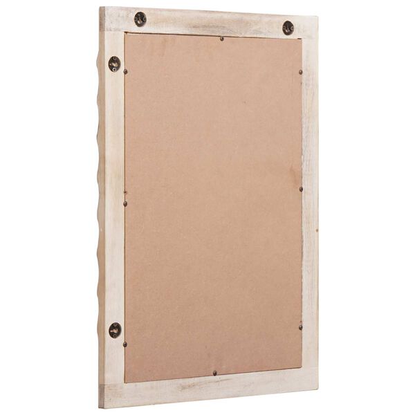 vidaXL Vonios veidrodis Baltos skalbimo apdaila 50 x 70 x 2,5 cm