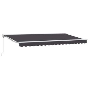 vidaXL Rankinė markizė 3,5 x 2 m Antracito 100% poliesteris