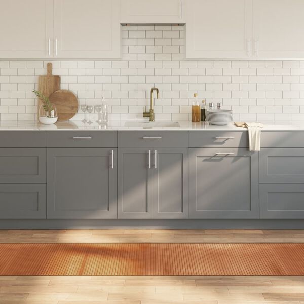 vidaXL Kilimas, natūralios spalvos, 60x400cm, bambukas, stačiakampis