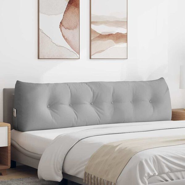 vidaXL Apsaugos Pagalvė Debesų pilka 180 x 24 x 50 cm audinys