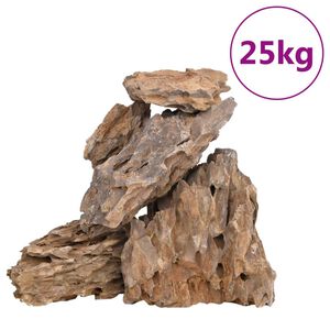 vidaXL Drakono akmenys, įvairių spalvų, 25kg, 10&ndash;30cm