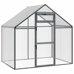 vidaXL Pauk&scaron;čių narvas Antracito 181,5 x 112,5 x 173,5 cm