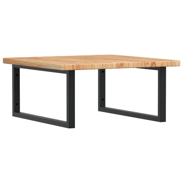 vidaXL Lentyna praustuvui, plienas ir ąžuolo medienos masyvas