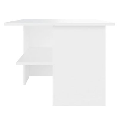 vidaXL Kavos staliukas, baltos spalvos, 90x60x46,5cm, MDP