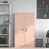 vidaXL Oppbevaringsskap 2 pcs Rožinė 80 x 40 x 140 cm Plienas