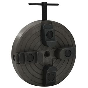 vidaXL Medienos griebtuvas, 4 žiotys, juodas, 150x63mm, plienas
